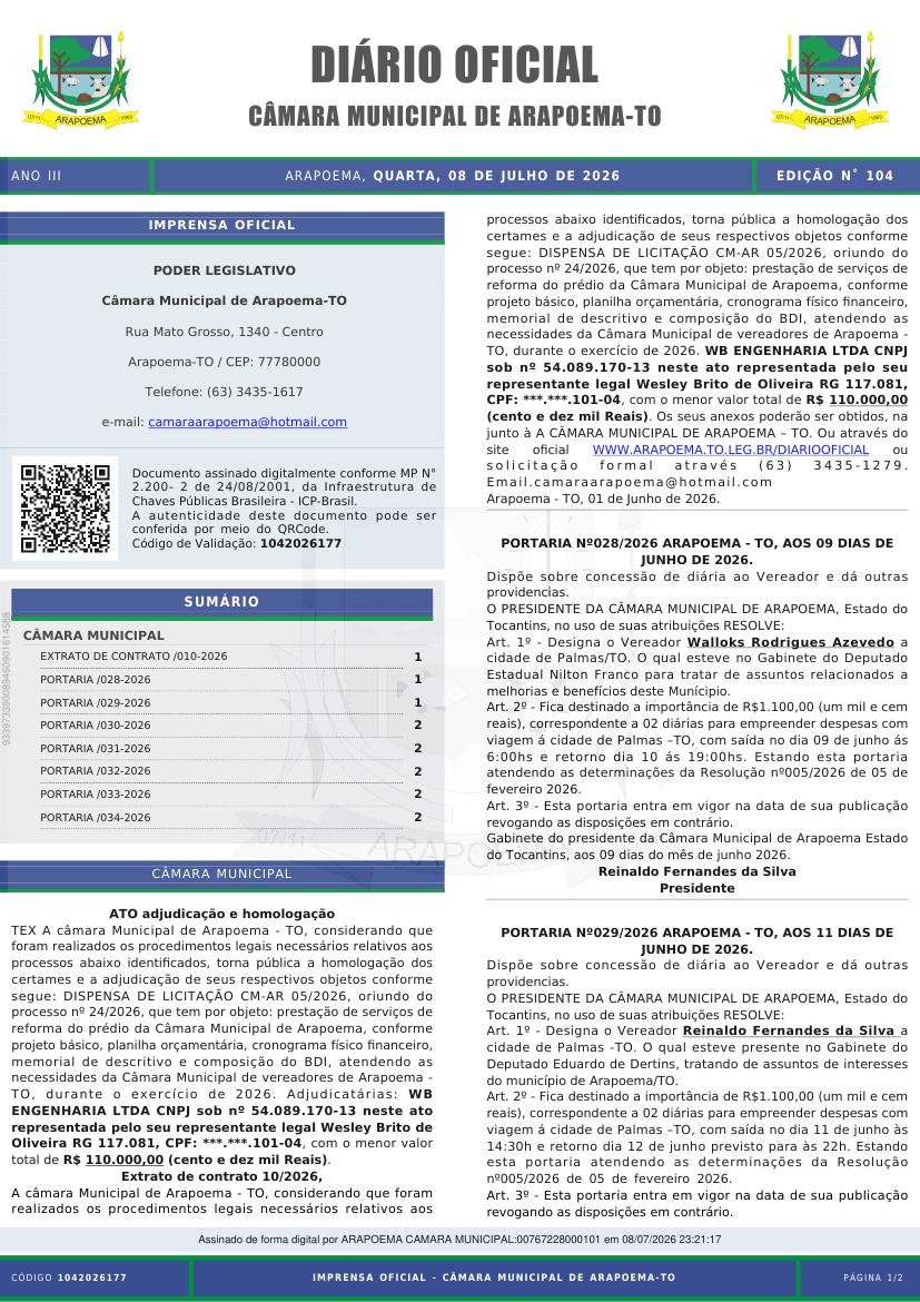 Capa da edição